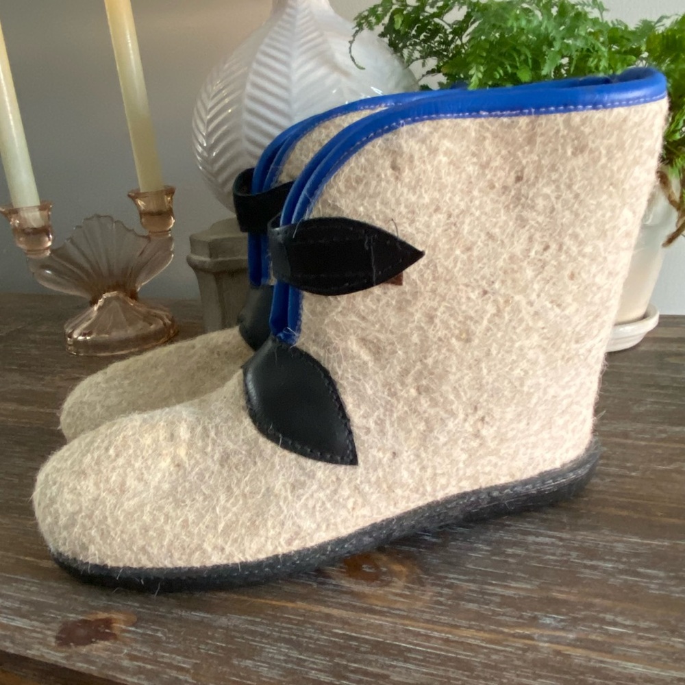 Russian Wool Felt Winter Snow Boots Size 42